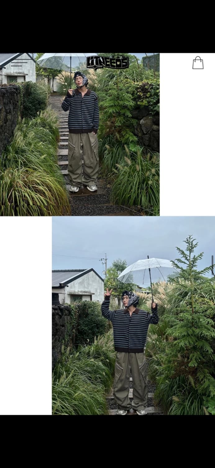 릿니즈 단가라 니트 가디건 M 상품이미지3