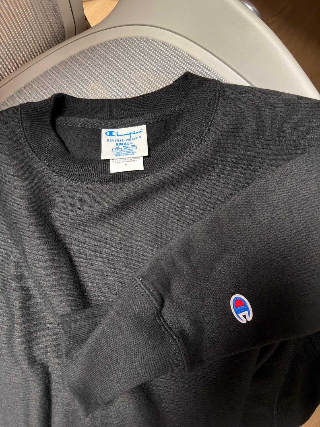챔피온 s149 리버스위브 스웨트셔츠 S (블루택 맨투맨)  상품이미지2