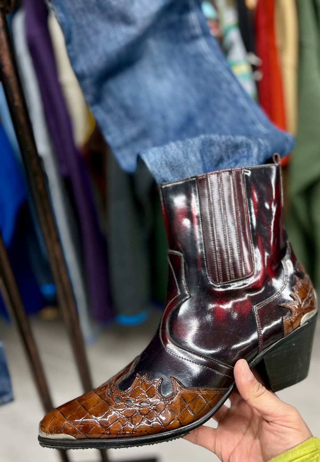 뱀피자주와인 265  웨스턴 부츠 상품이미지9