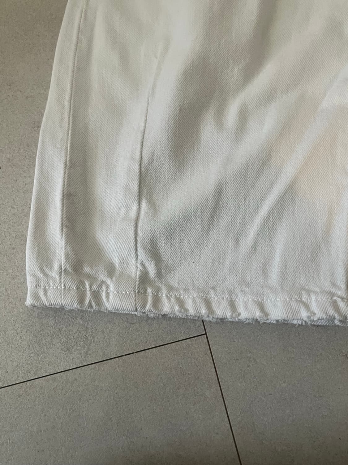 자라 화이트 데님팬츠 32 상품이미지4