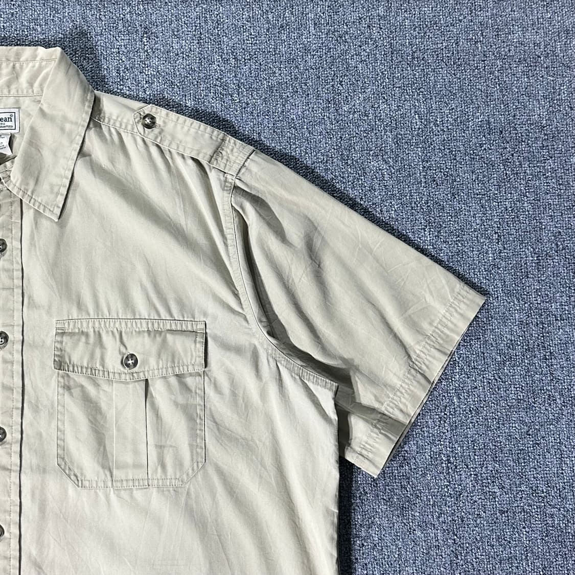 L.L.BEAN. 엘엘빈 하프셔츠 베이지(L/old-7587) 상품이미지4
