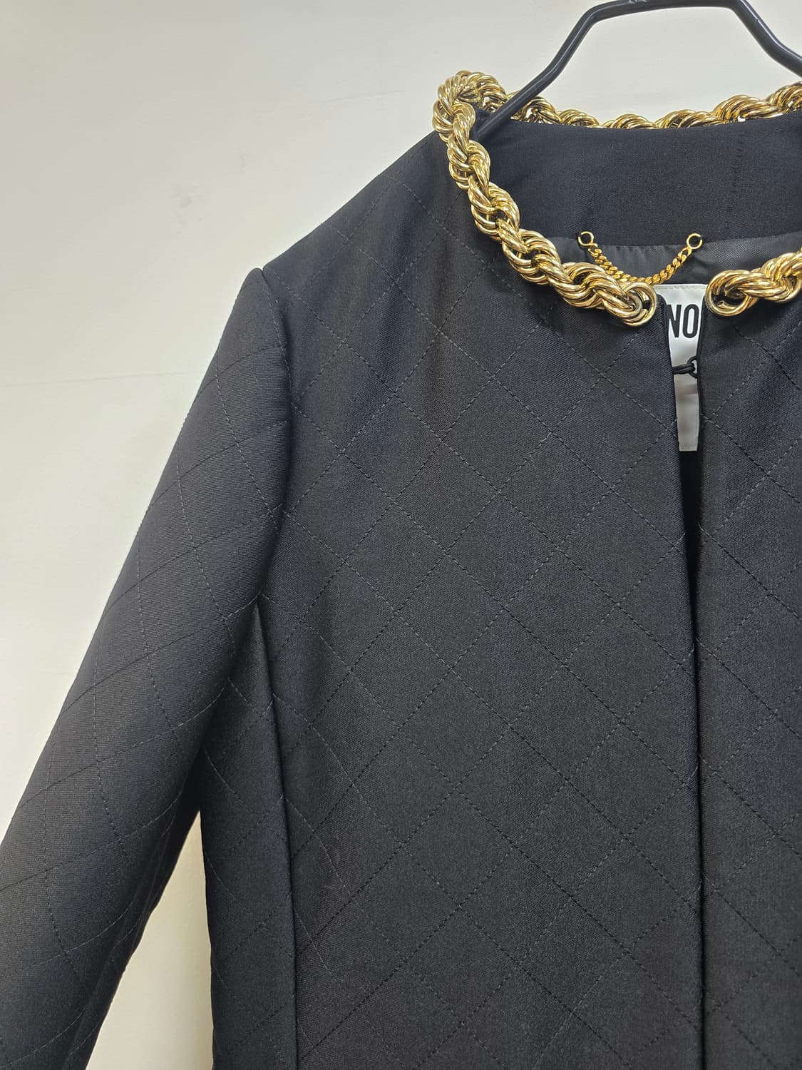 모스키노 꾸뛰르 매장판 골드체인 롱코트 상품이미지4