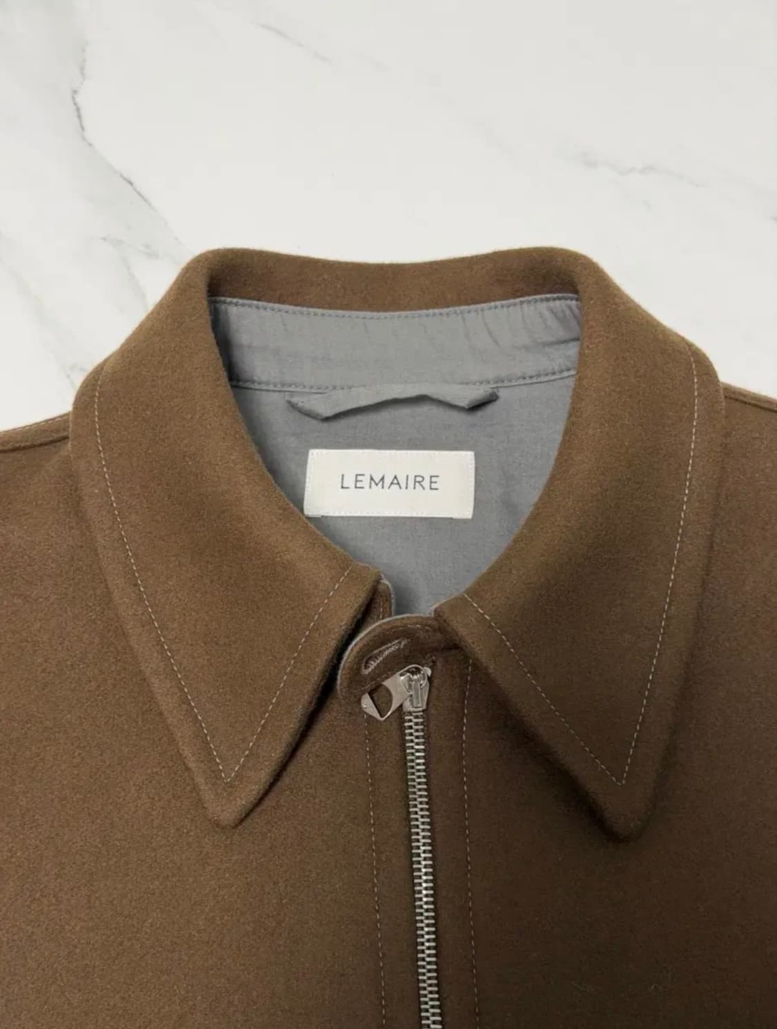 르메르 울 블루종 자켓 브라운 48 정품택O 상품이미지3