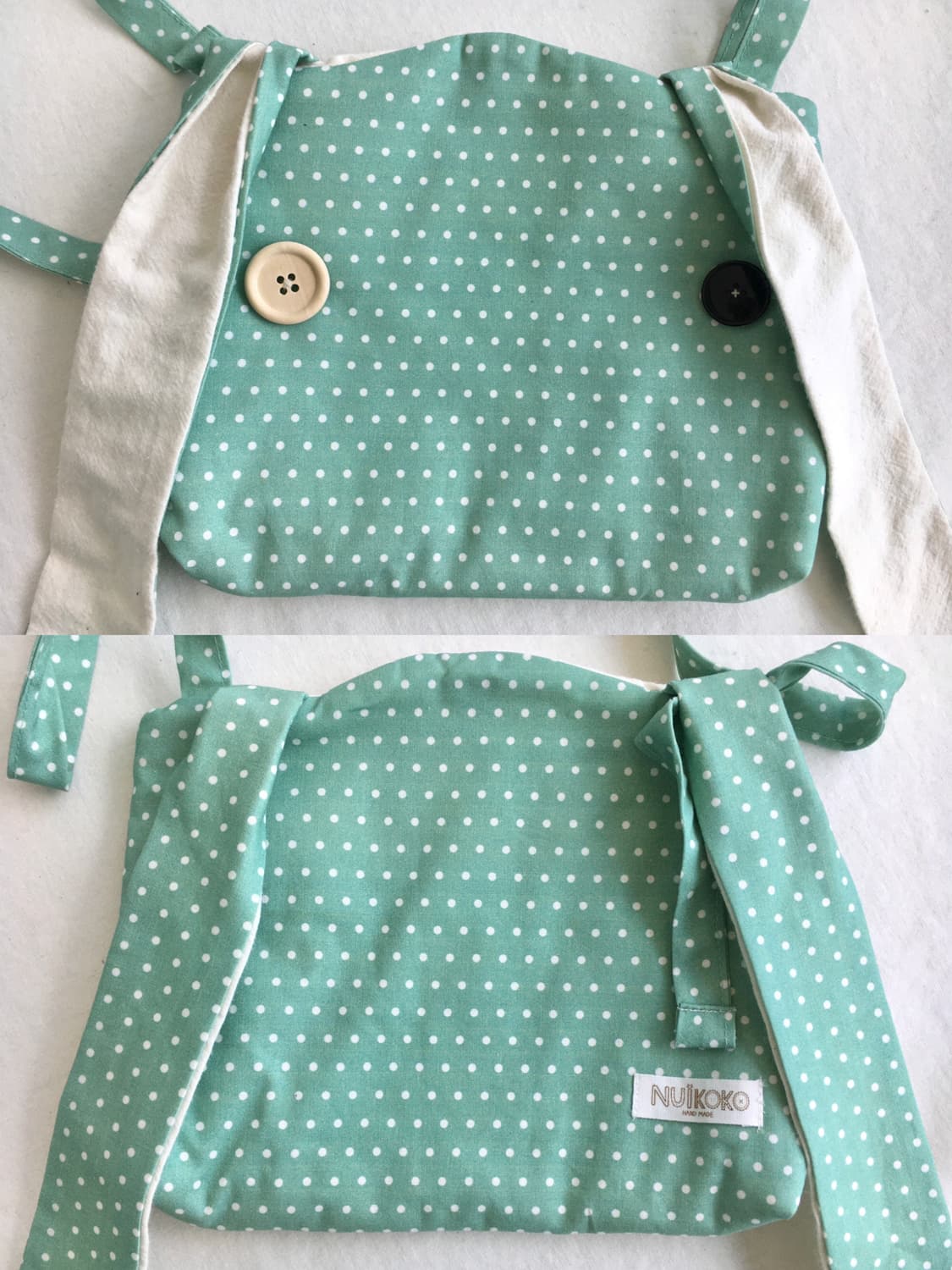 [HANDMADE]핸드메이드 민트 도트 토끼 크로스백 모리걸 상품이미지2