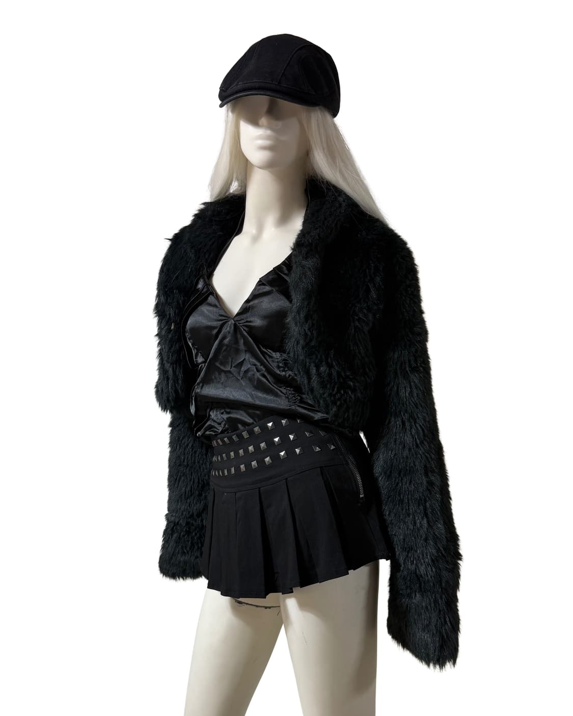 Algonquinz 갸루펑크 페이크 퍼 숏 자켓 상품이미지2