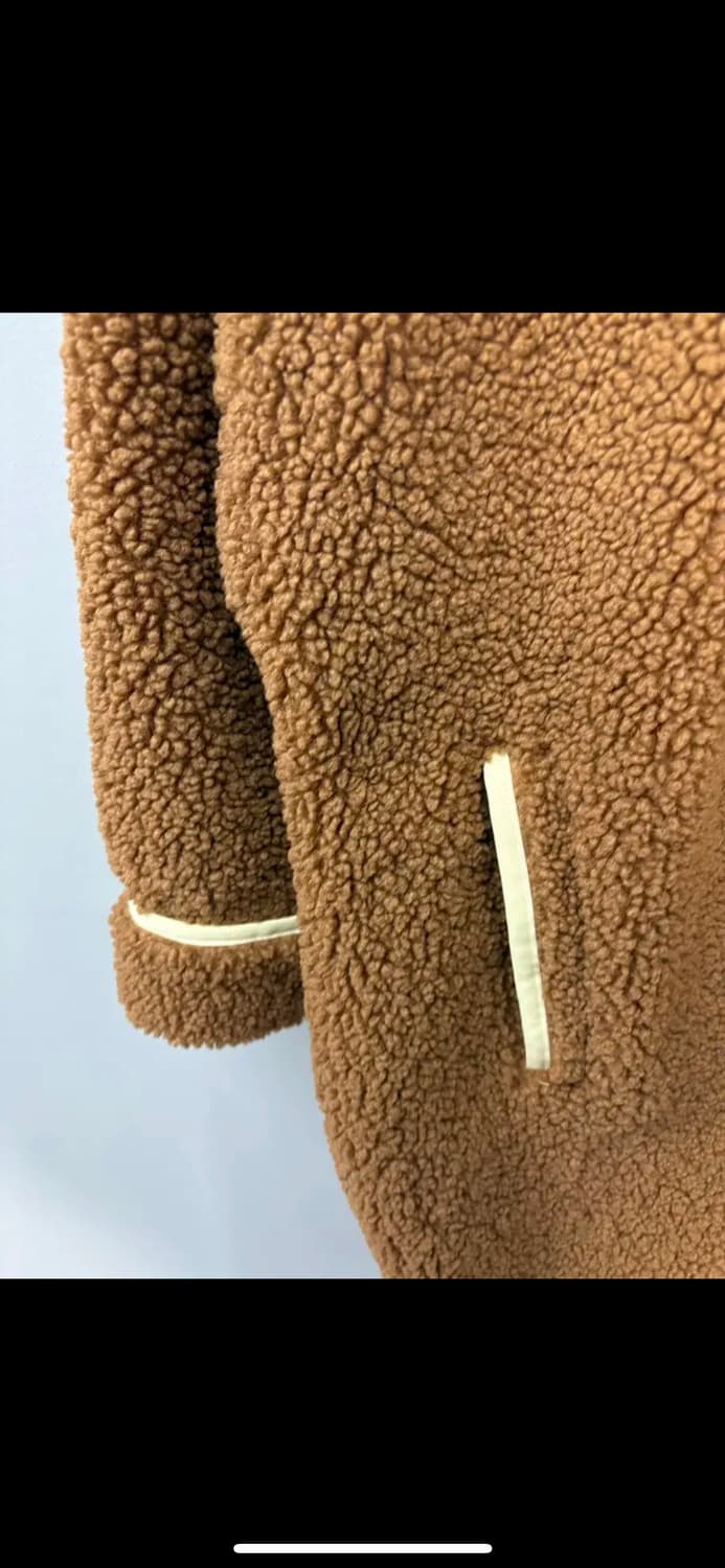 아디다스 쉐르파 브라운 오버핏 뽀글이 점퍼 H1075 상품이미지4