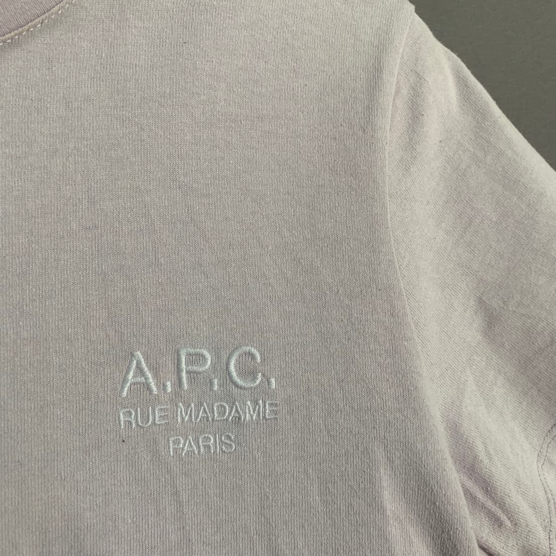 M A.P.C. 아페쎄 로고 자수 반팔티  상품이미지3