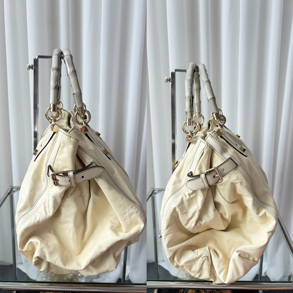 구찌 뱀부 핸들 아이보리 토트백 상품이미지6