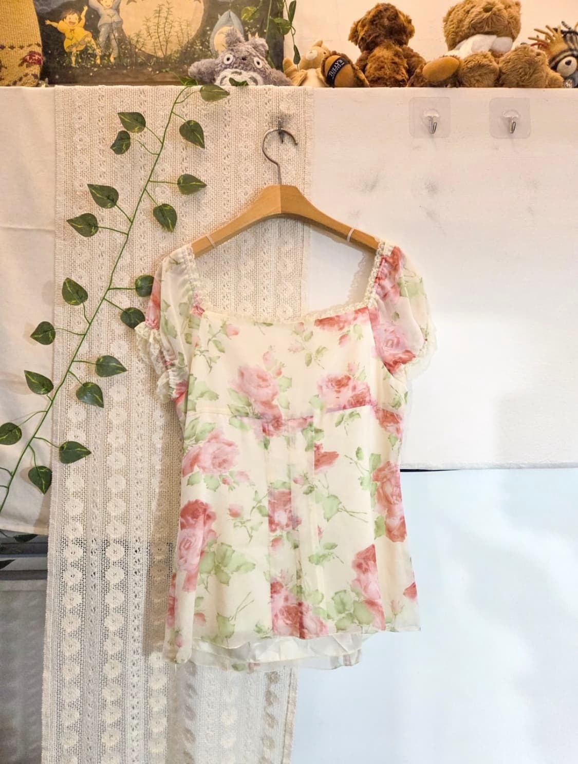 플라워 쉬폰 블라우스 상품이미지5