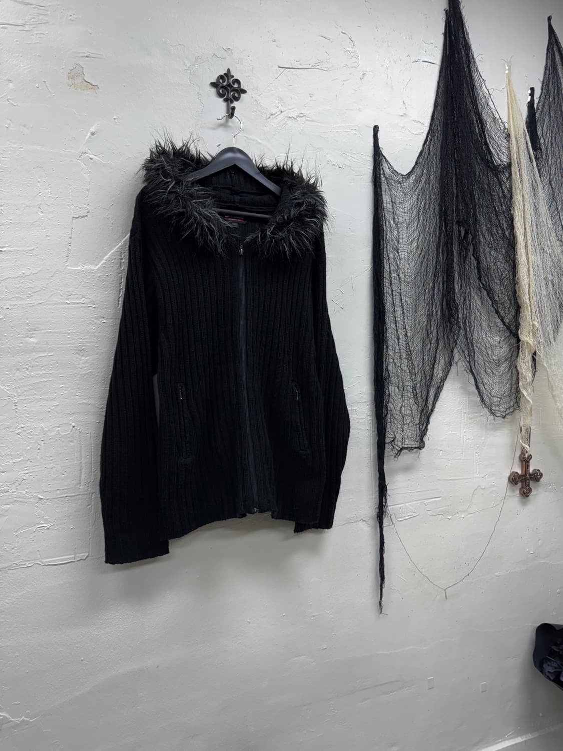 Sorridere 00s trimming fur hoodie 상품이미지1