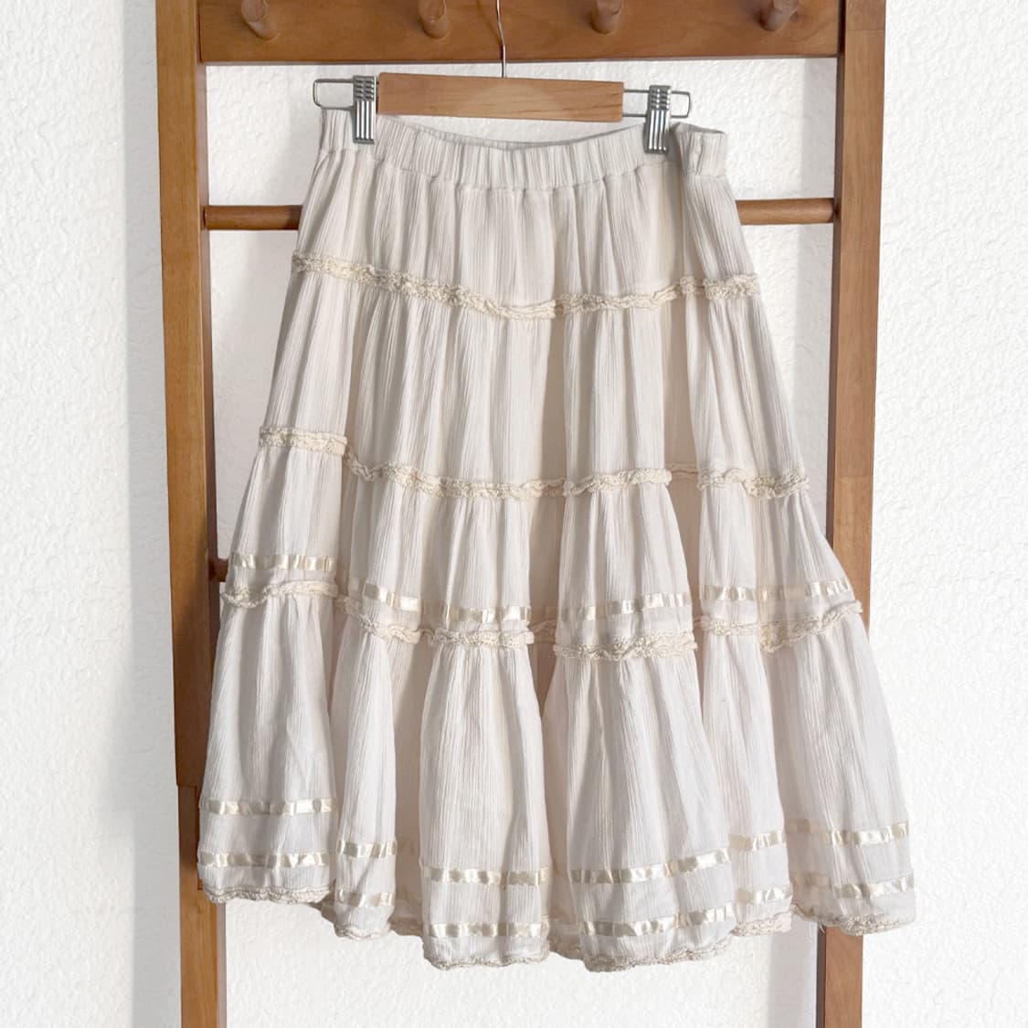 크림 레이스 샤를로트 스커트 상품이미지1