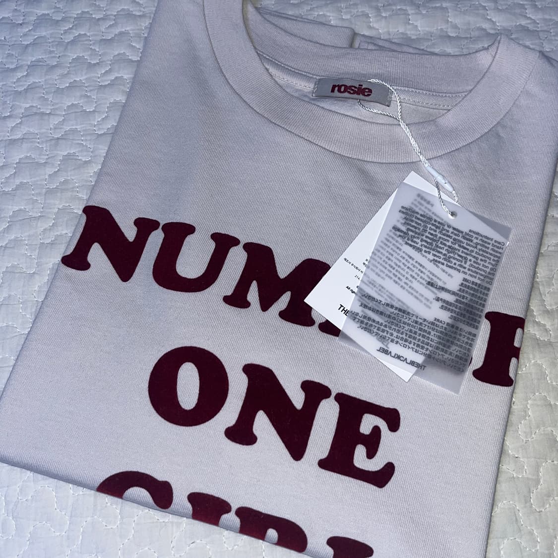 (새상품) 블랙핑크 로제 넘버원걸 팝업 티셔츠 ROSE MD 엠디 상품이미지4