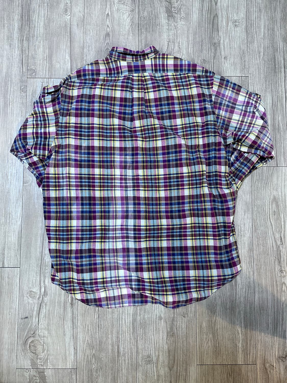 빈티지 폴로 랄프로렌 체크 셔츠 레드 상품이미지4