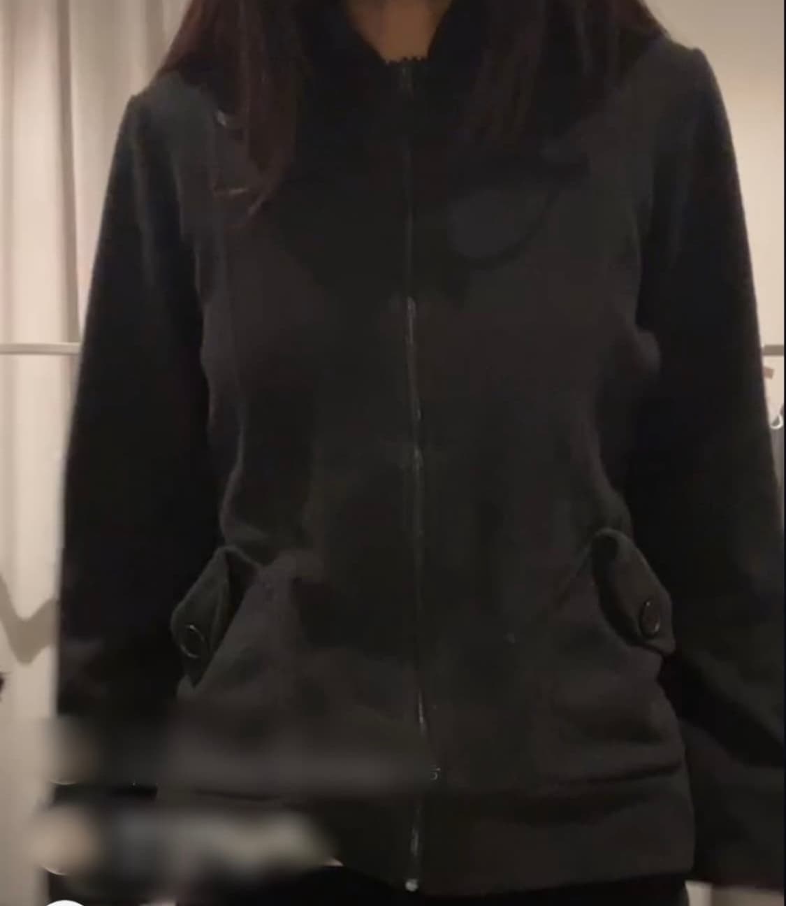 ryohe 료헤 딱붙핏 만두 포켓 블랙 후리스 상품이미지4