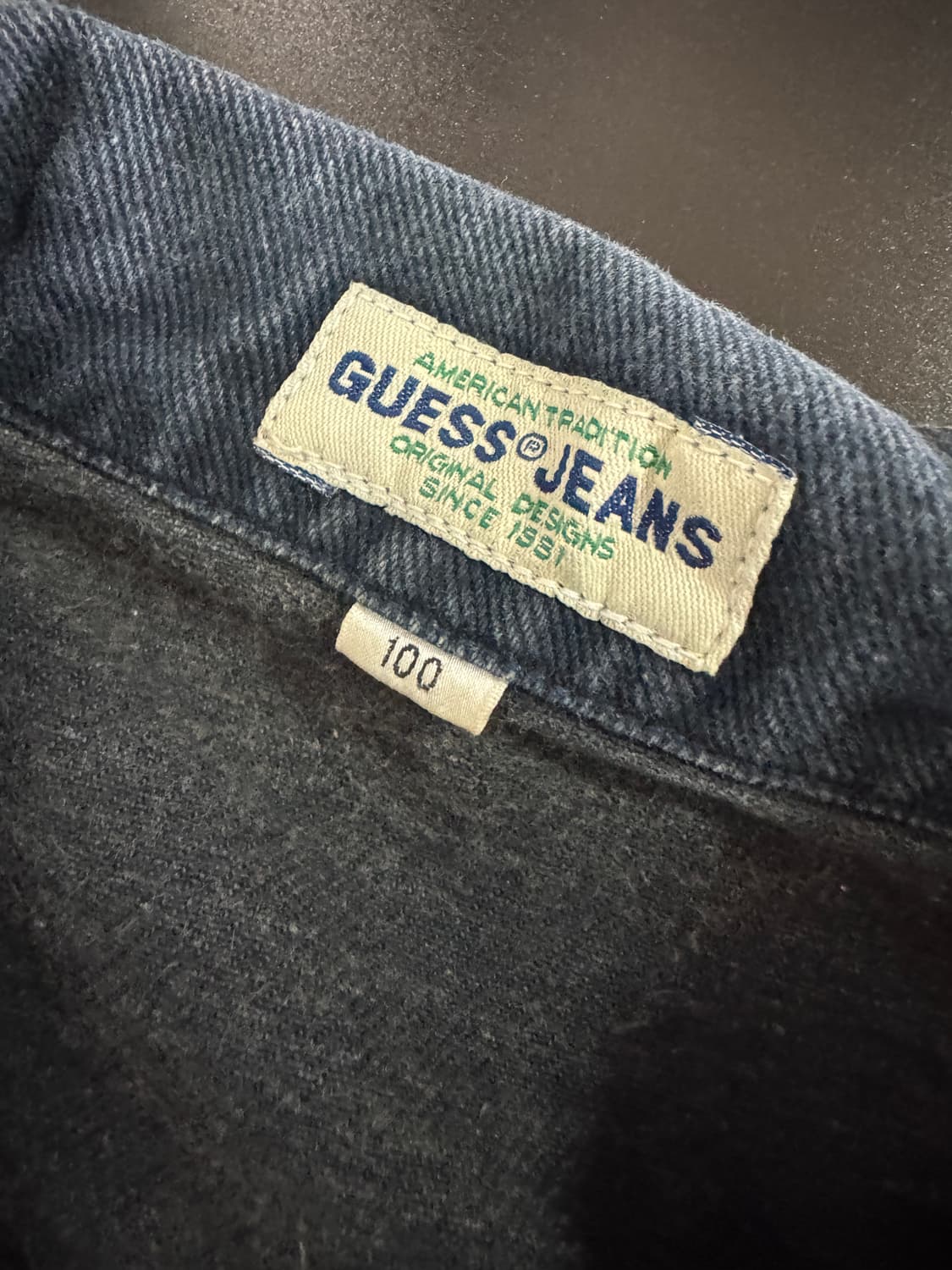 게스 Guess 90s 올드스쿨 데님 청자켓 L 상품이미지3