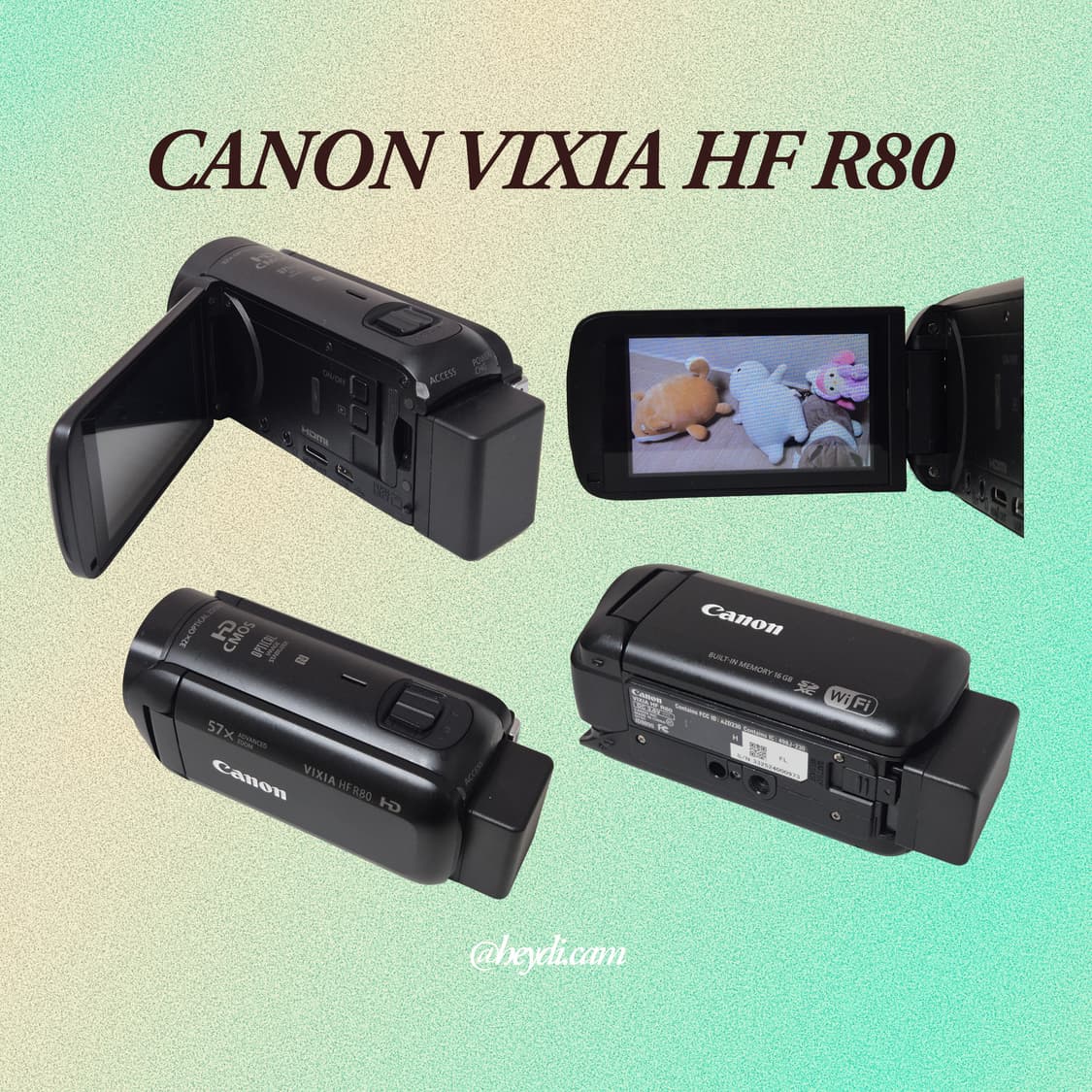 캐논 빅시아 CANON VIXIA HF R80 매트블랙 상품이미지2