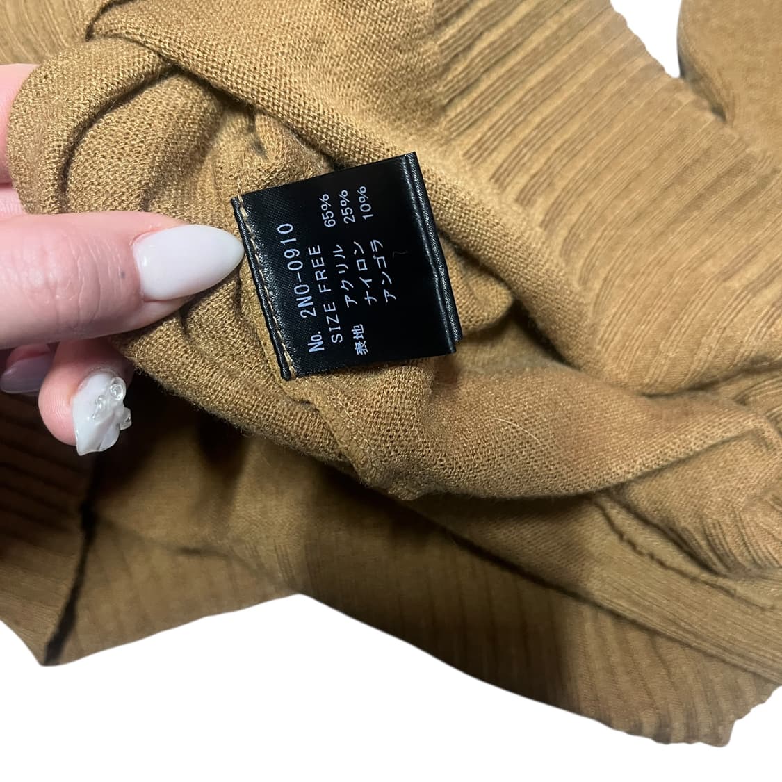 히스테릭 글래머 브라운 퍽 베어 크루넥 니트 상품이미지6