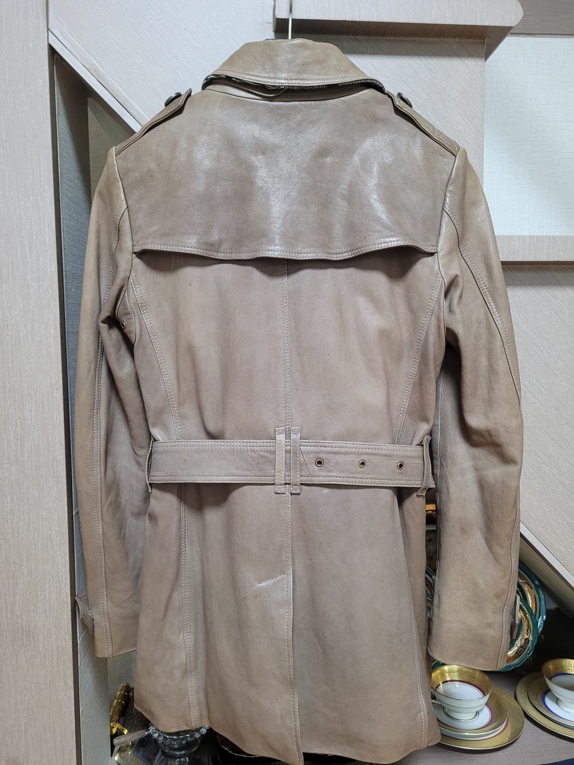 정품 버버리 램스킨 가죽 코트 상품이미지2