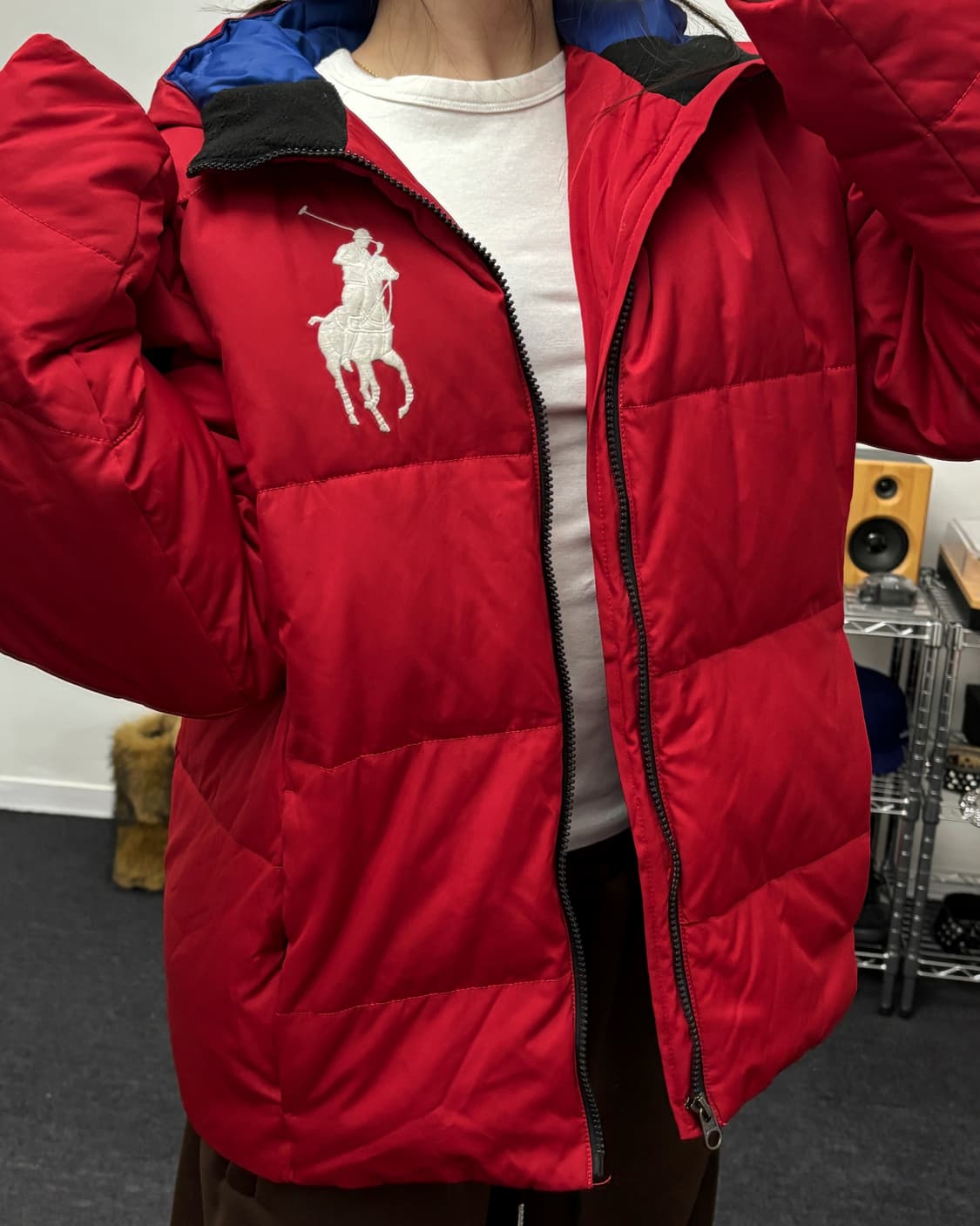 폴로 랄프로렌 00s 빅포니 덕다운 패딩 상품이미지2