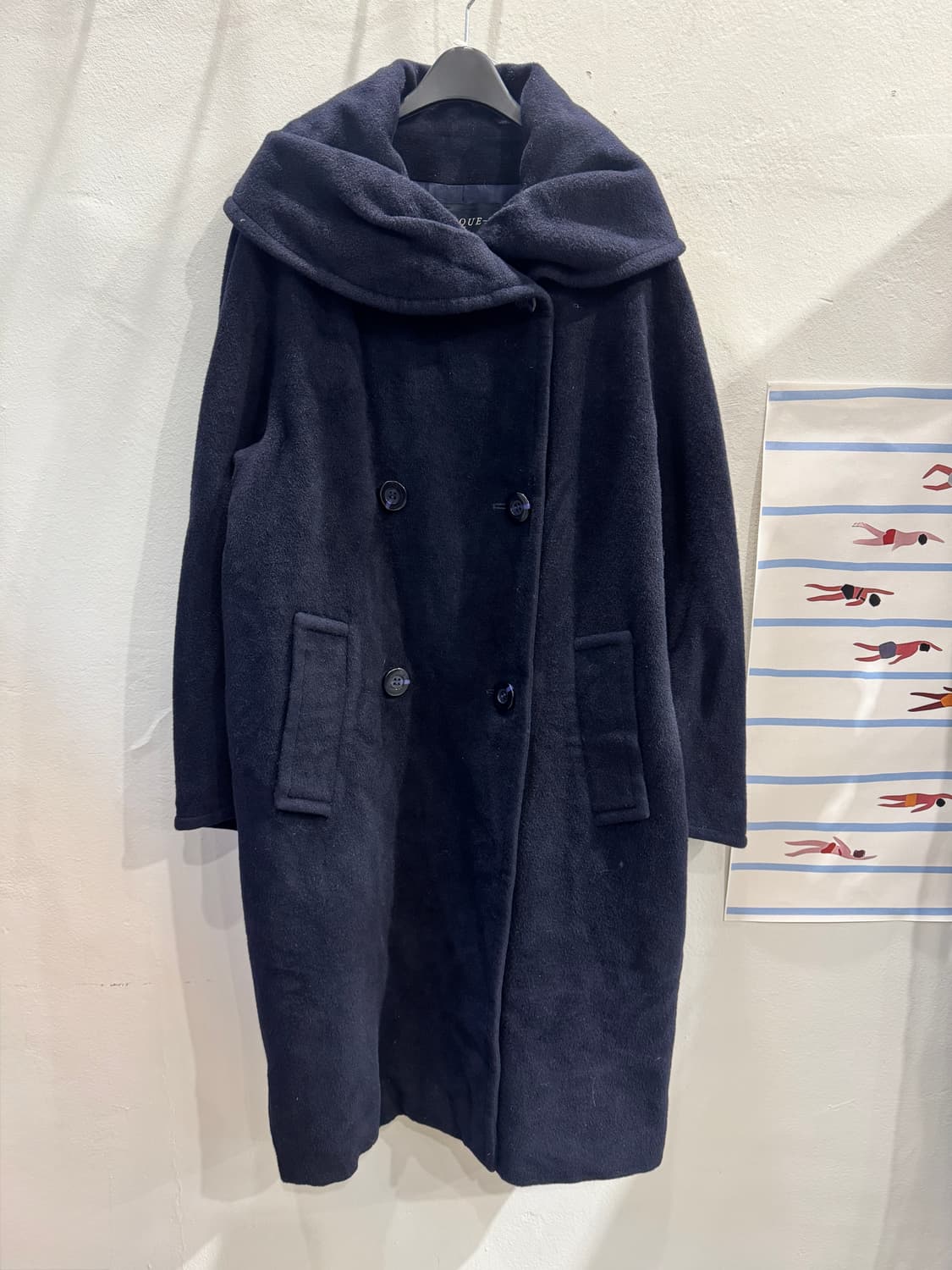 japan vintage 양모 더블버튼 코트 상품이미지1