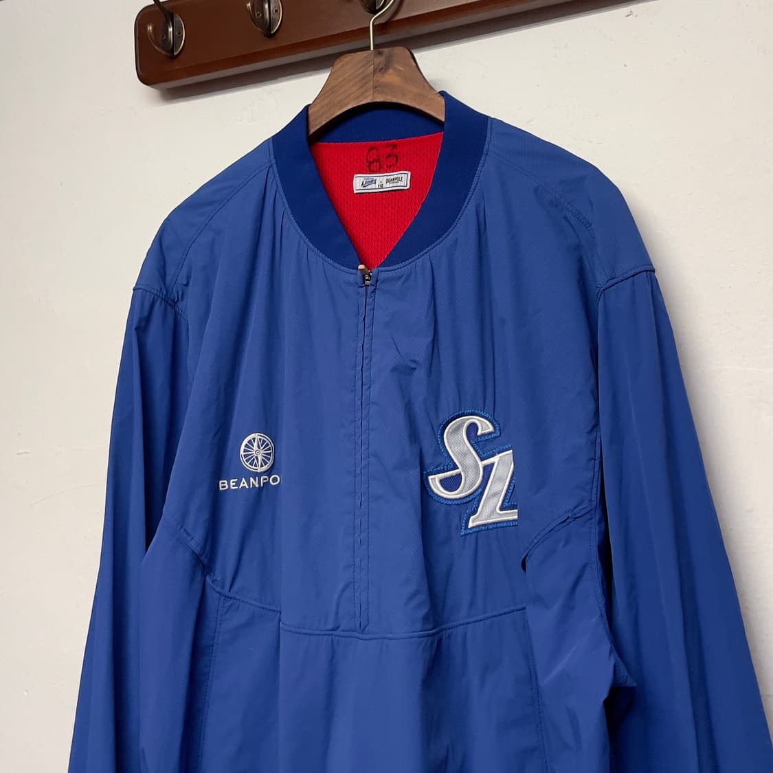 빈폴 삼성라이온즈 블루 아노락 웜업 자켓   상품이미지2