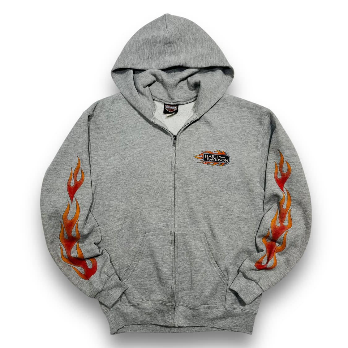 할리데이비슨 00s 플레임 웨스턴 빈티지 후디 집업 상품이미지2