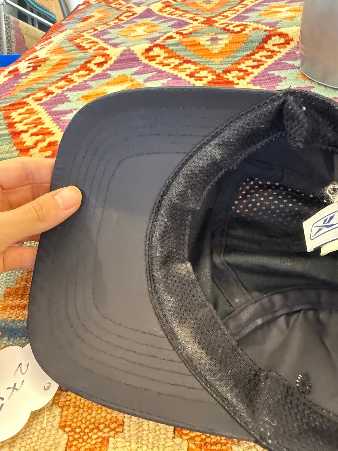 리복 블랙 파이핑 캠프캡  상품이미지4