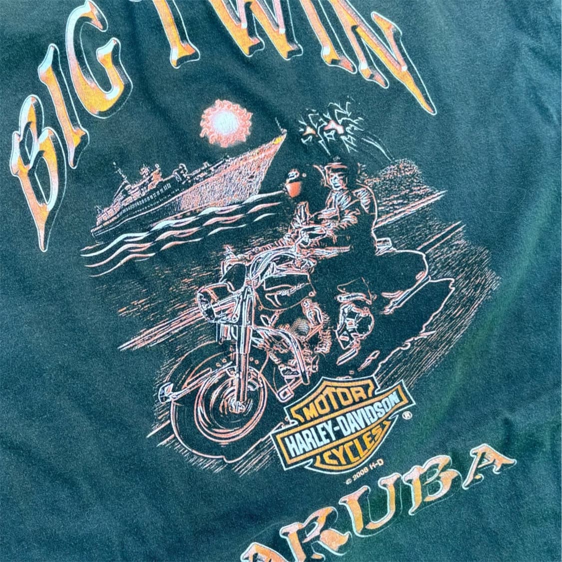 08' Harley Davidson Faded Print T-shirt 상품이미지3