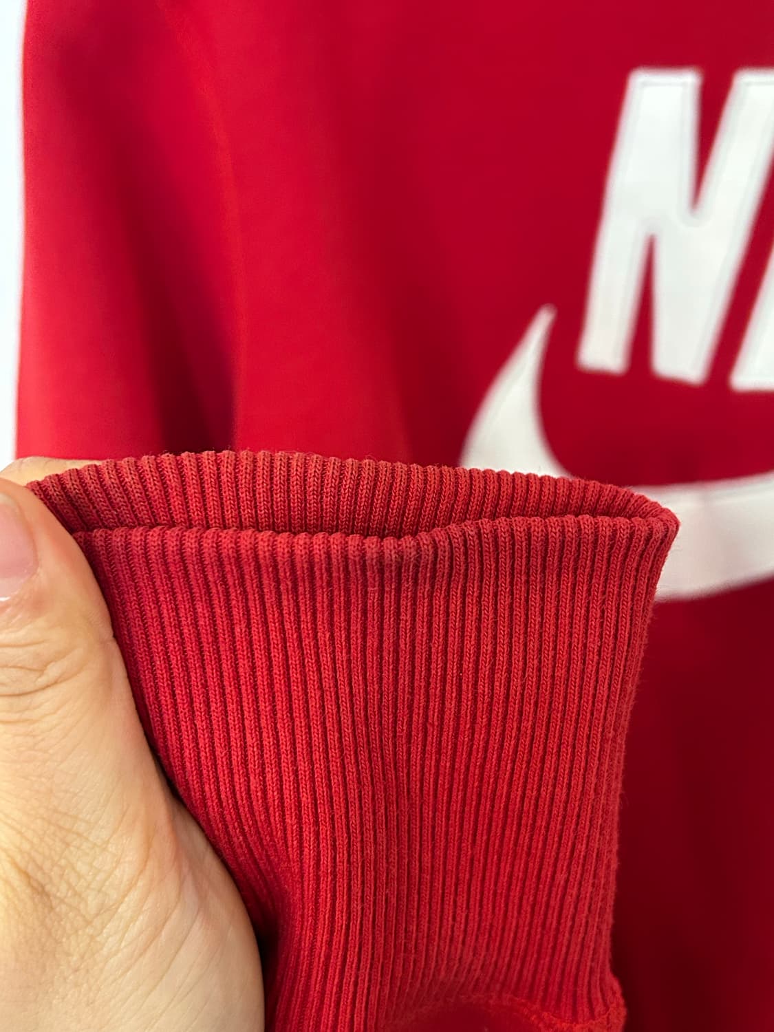 나이키 빨간색 스우시 맨투맨 M 상품이미지4