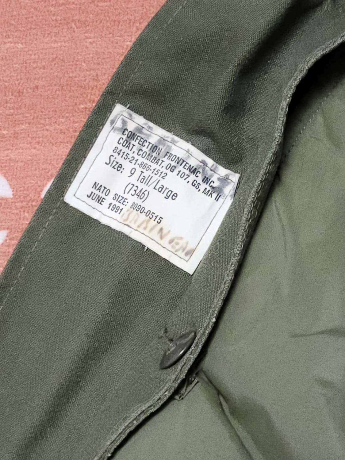 90s캐나다군 mk2 필드자켓 상품이미지8