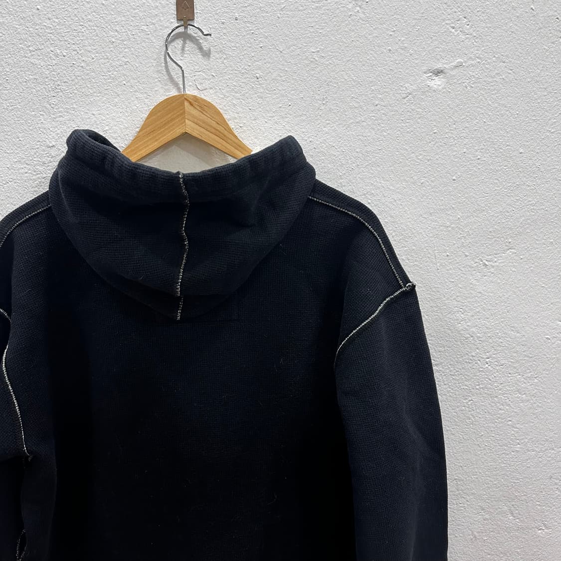 J.America 스티치 자수 와플 쉐르파 후드 집업L 상품이미지5