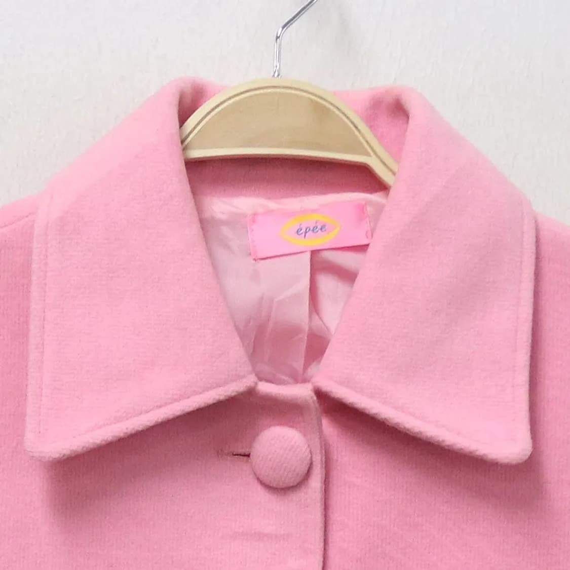 EPEE 핑크 딸기우유 히메갸루 울 혼방 미디 코트 62015 상품이미지5
