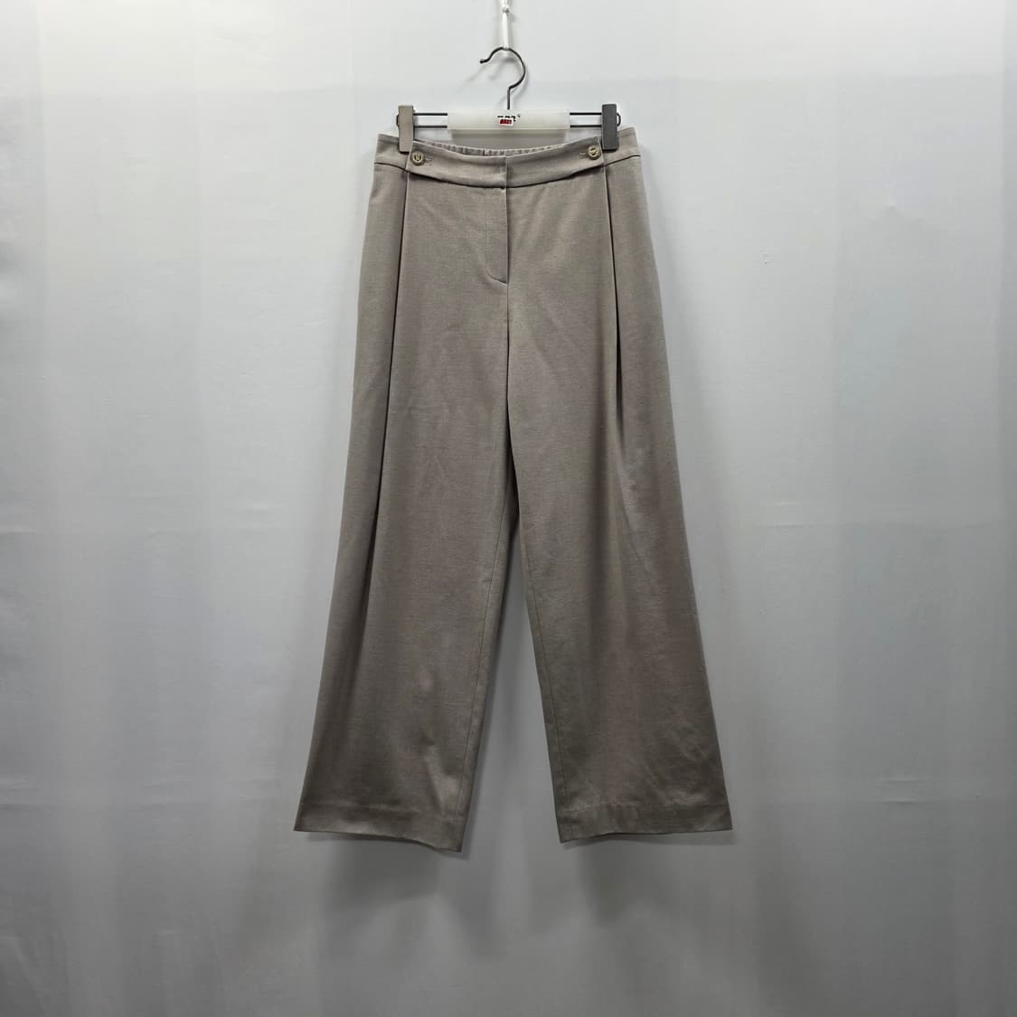 1178 mikve 베이지색 와이드 여성 바지 M 상품이미지1