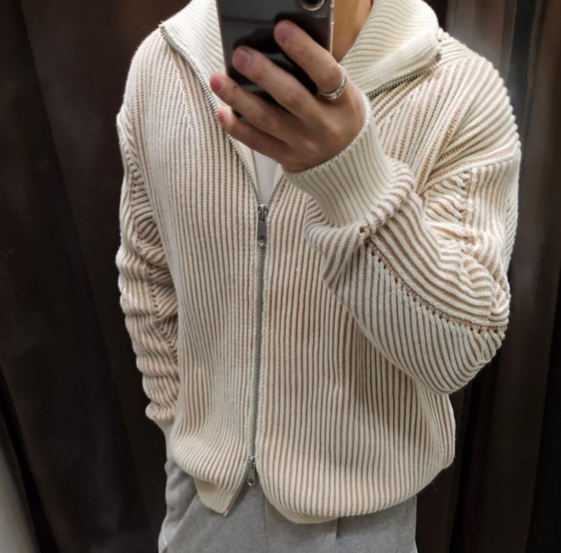 자라 집업 가디건 L 상품이미지8