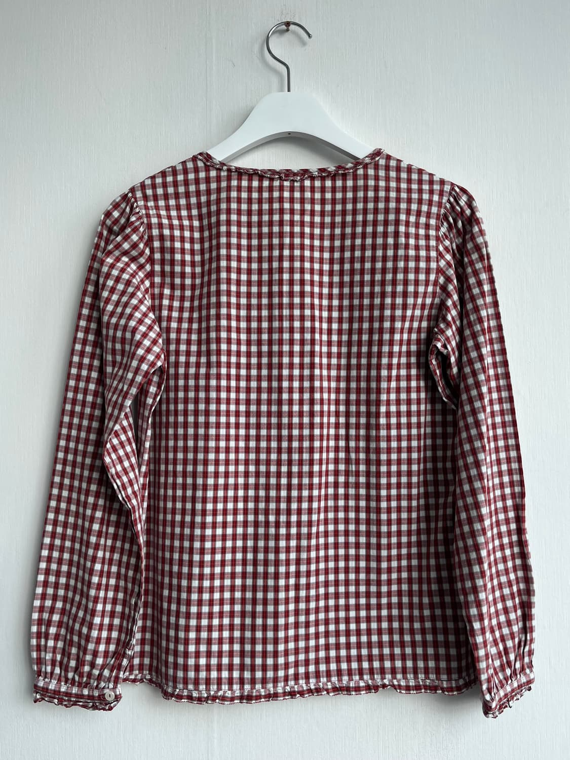 PINK HOUSE  레드 체크 블라우스 상품이미지3