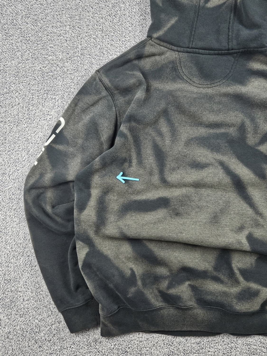 칼하트 다잉 워시드 커스텀 스웻 후드 티셔츠 ( L ) / 10134 상품이미지9