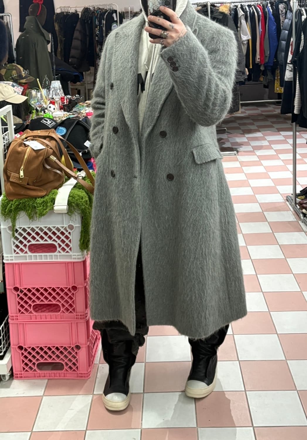 TTF✳️아워레가시 모헤어 웨일 코트 48 상품이미지1