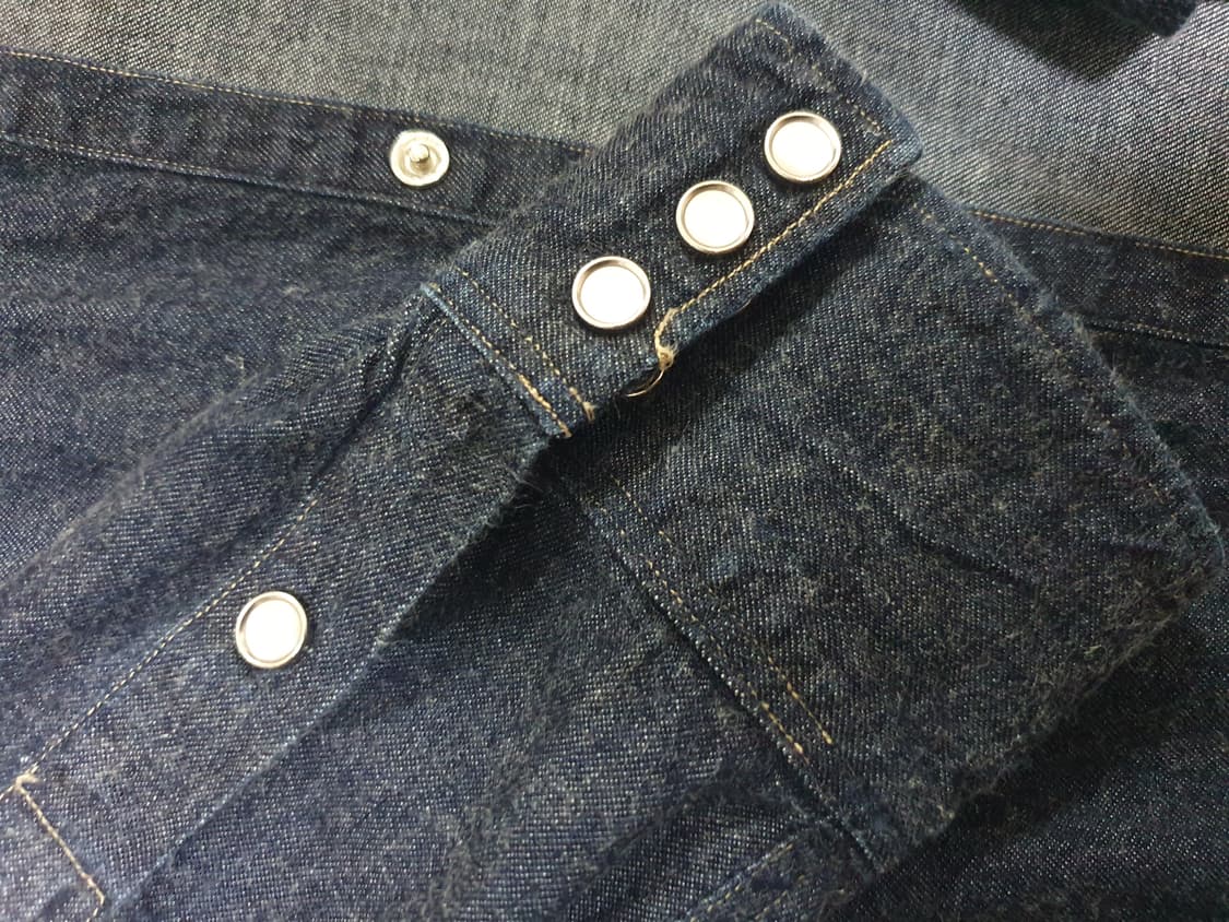 [XL] RRL 데님 웨스턴셔츠 택사이즈XXL 수선제품 상품이미지5