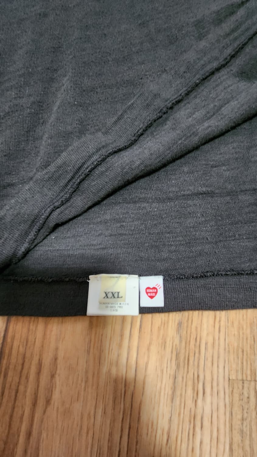 [XXL] 휴먼메이드 롱슬리브 긴팔 쭉티 블랙 검정 크림 구매 상품이미지8