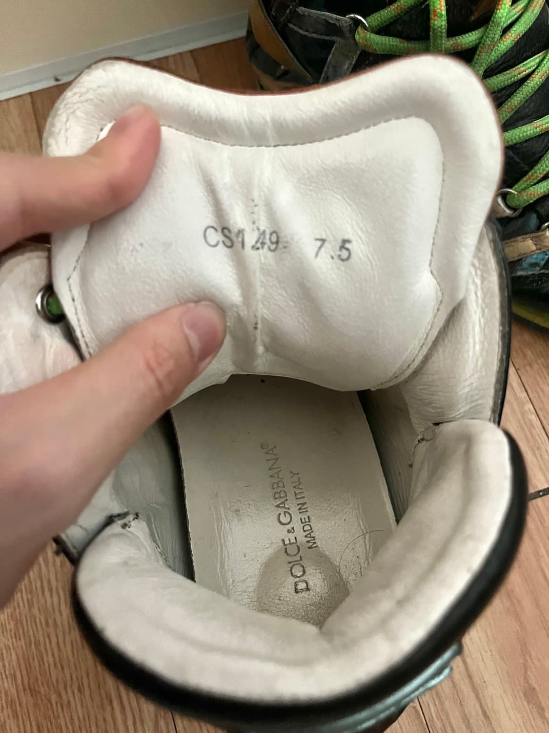 돌체앤가바나 10s 아카이브 메탈릭 하이탑 스니커즈 상품이미지3