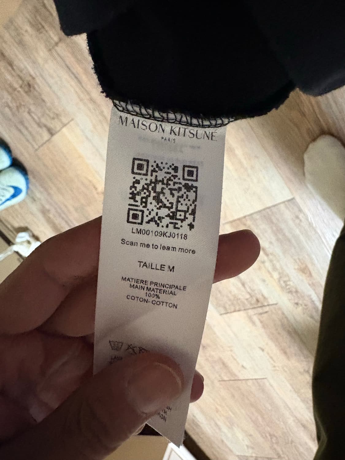 메종키츠네 M 블랙 롱슬리브 상품이미지2