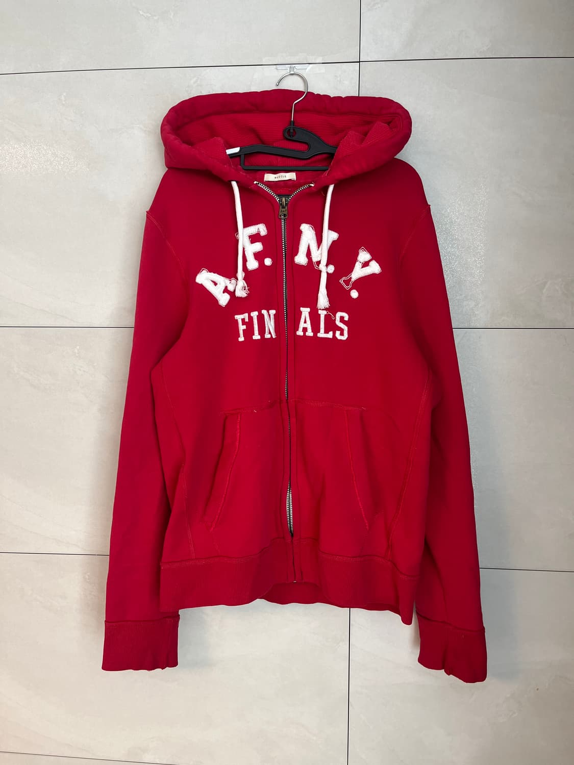 아베크롬비 스펠로고 후드집업 레드 [XL] 상품이미지3