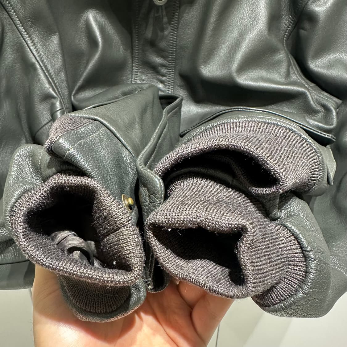 llbean 고트스킨 a-2 자켓 올리브그레이 상품이미지6