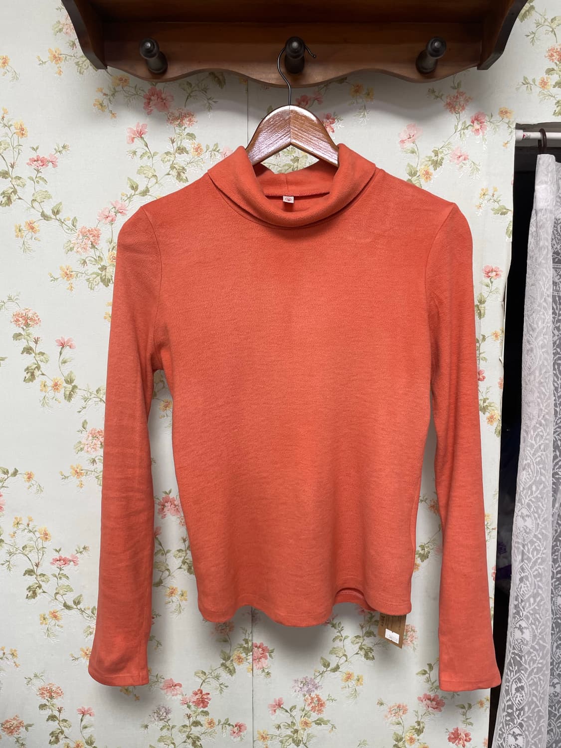 오렌지 니트 터틀넥 상품이미지1