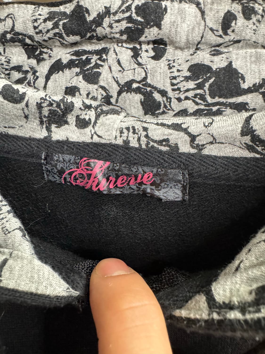 japanese vintage 스컬프린팅 후드 집업 상품이미지3