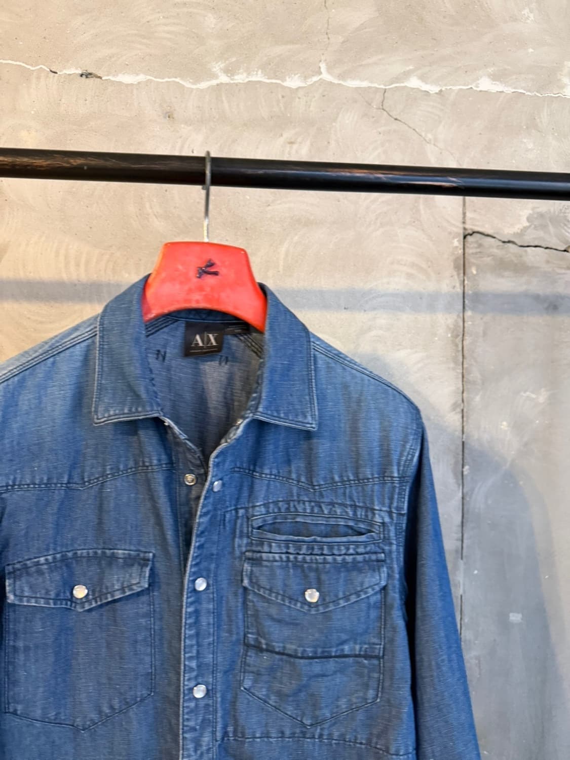 아르마니 익스체인지 데님 셔츠 100 상품이미지3