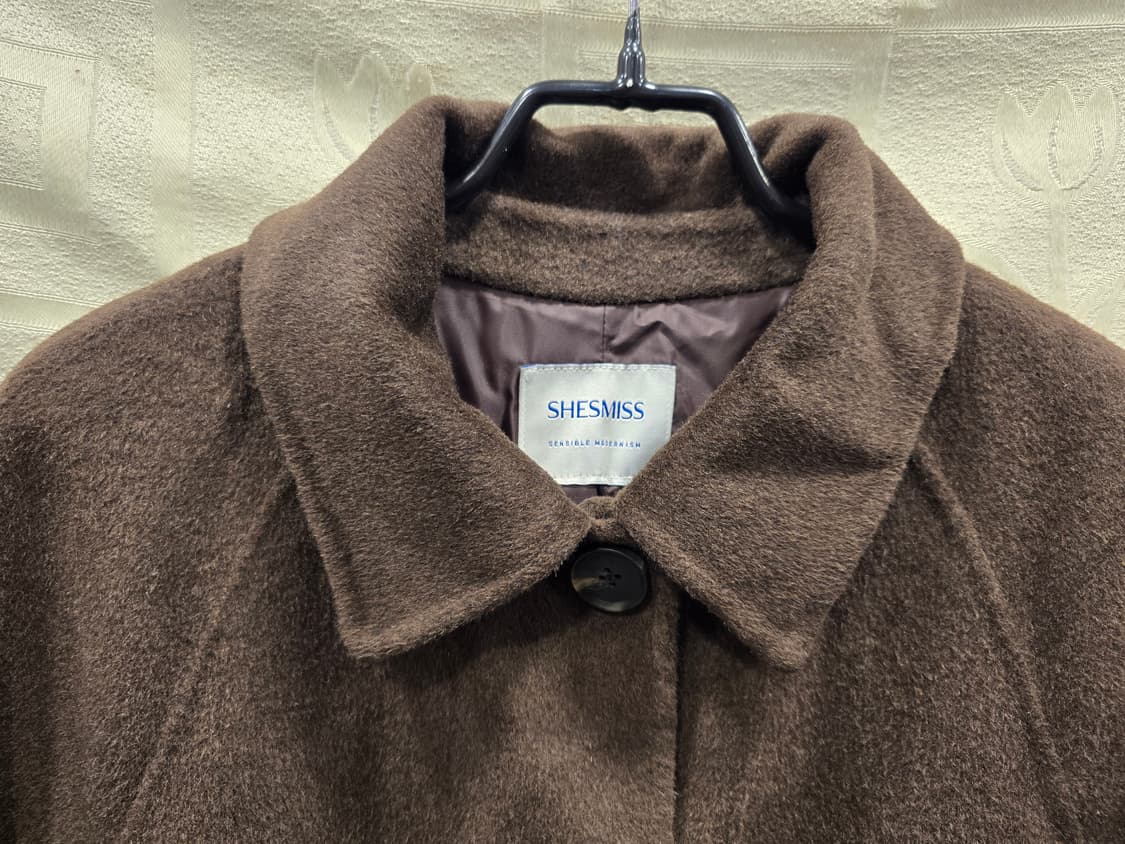쉬즈미스 핸드메이드 모혼방 롱코트 55 상품이미지2