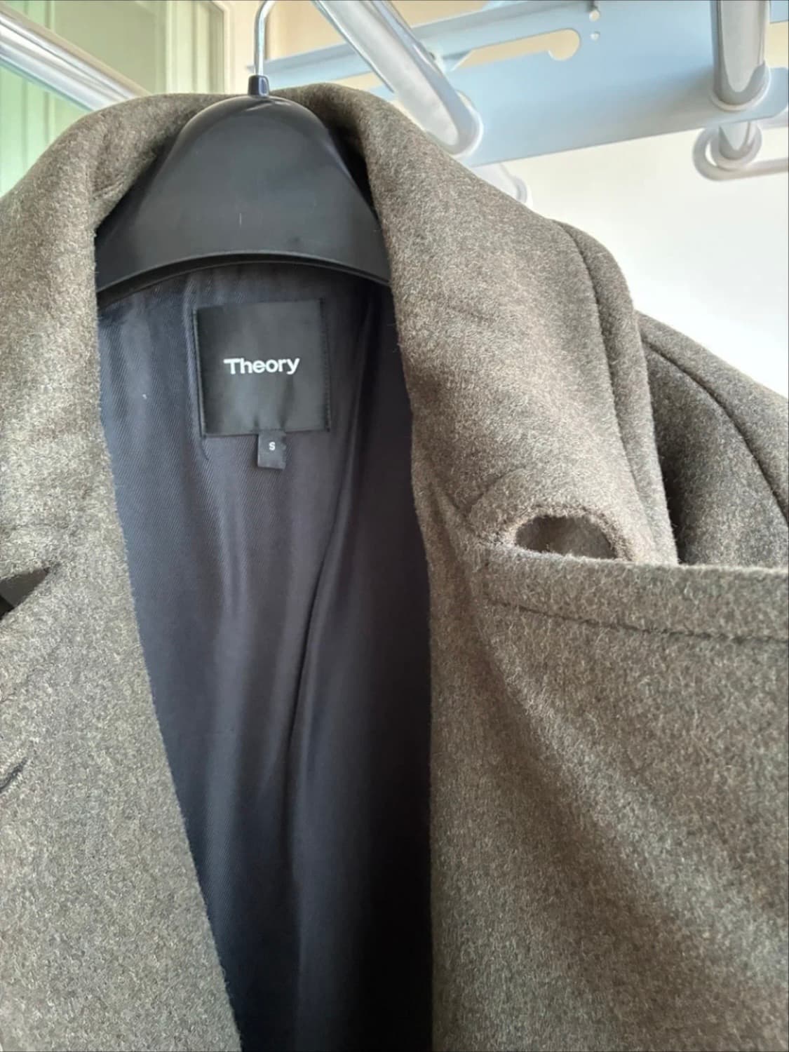 Theory 더블 코트 올리브 S 상품이미지4