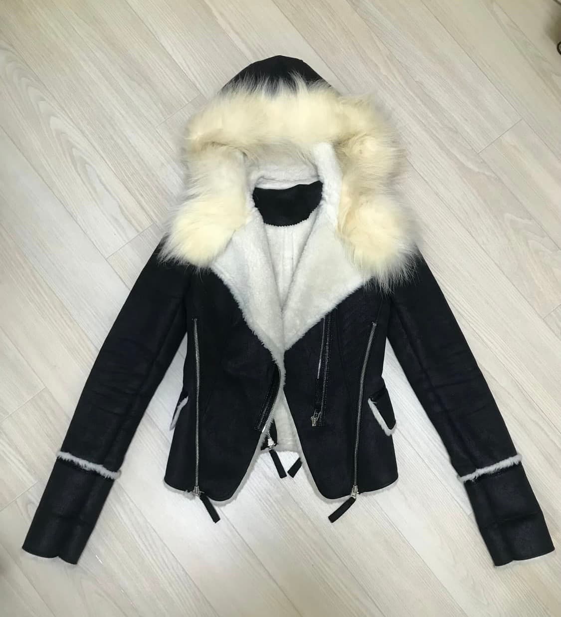 coyote fur hood mustang 후드 무스탕 상품이미지2