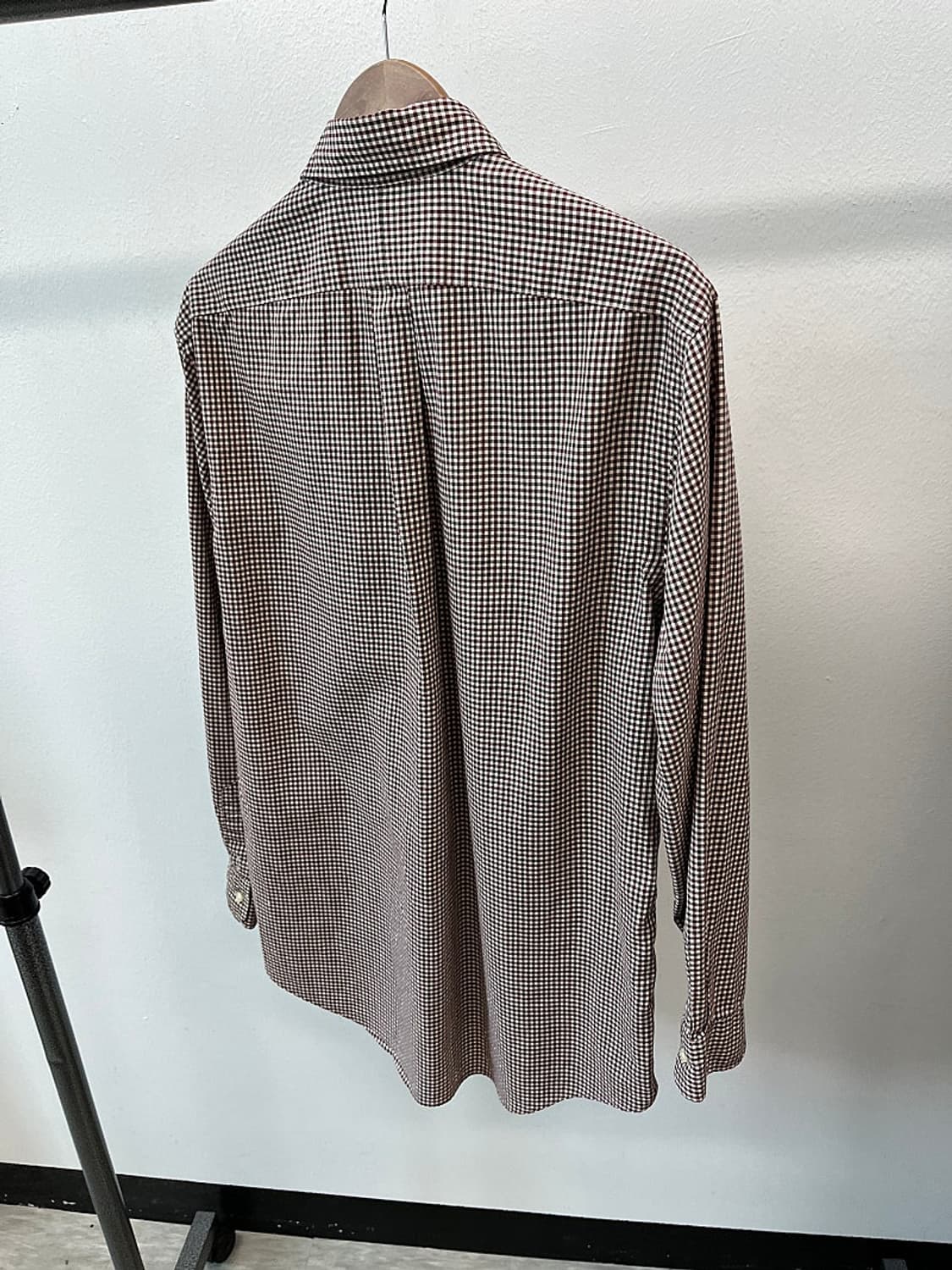 110) 폴로 신형 브라운 깅엄체크 셔츠  상품이미지7